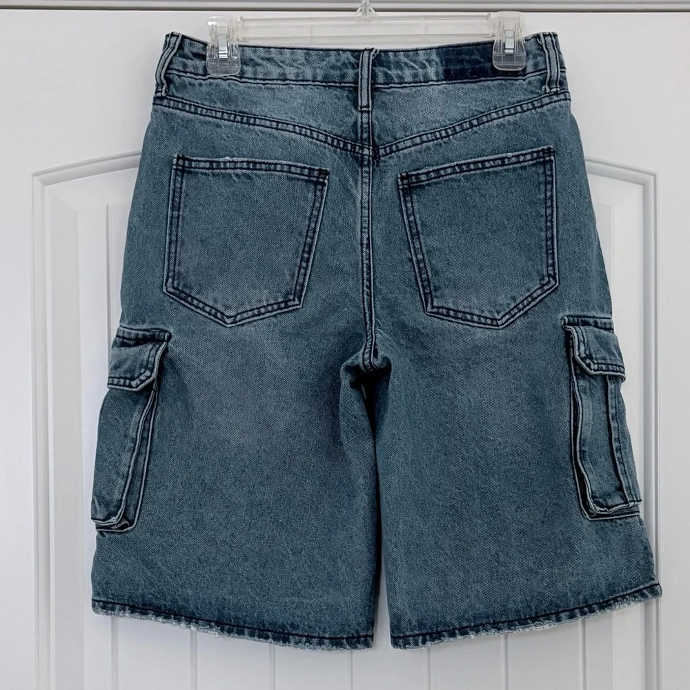 RSQ Baggy Cargo Denim Shorts Jorts